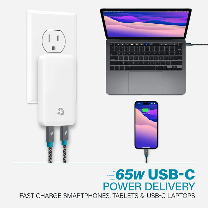 Nimble Polar White WALLY Ultra 65W Wall Charger
