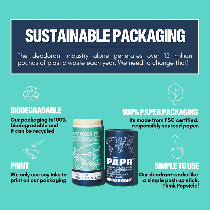 Paper Cosmetics Paper Cosmetics Deodorant -The Deep, Vegan, Aluminum-Free