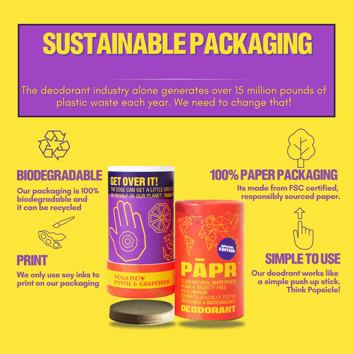 Paper Cosmetics Paper Cosmetics Deodorant - Yoga Flow, Vegan, Aluminum-Free