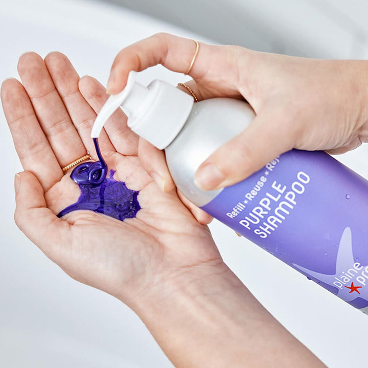 Plaine Products Cherry Almond / 10 oz / 10oz Pump ($0.75) Purple Shampoo