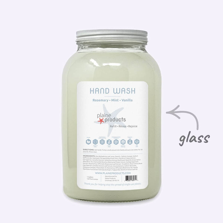 Plaine Products Rosemary Mint Vanilla / 1 gal / No Pump (Refill) Hand Wash