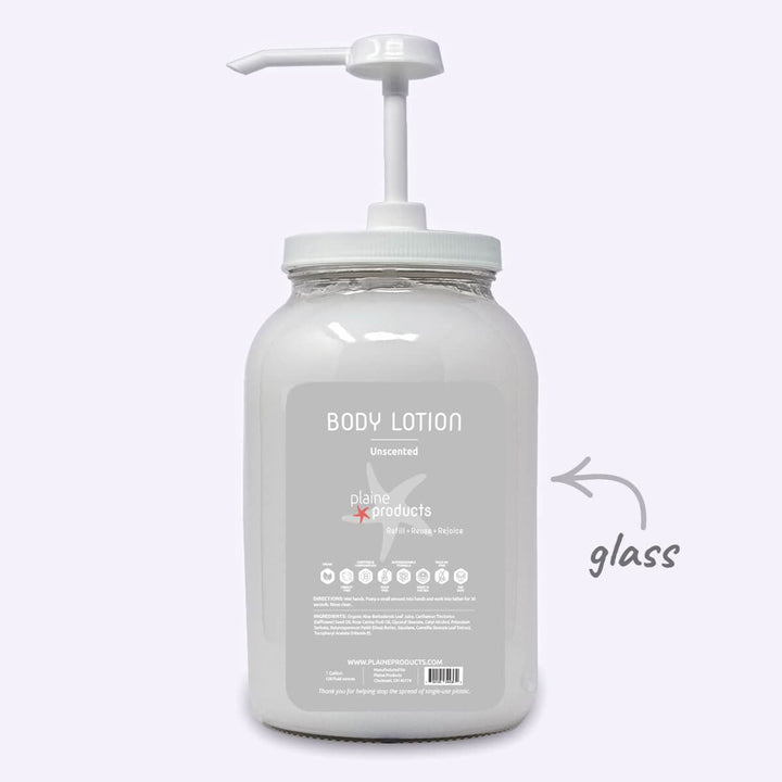 Plaine Products Unscented / 1 gal / Gallon Pump (+15.00) Body Lotion
