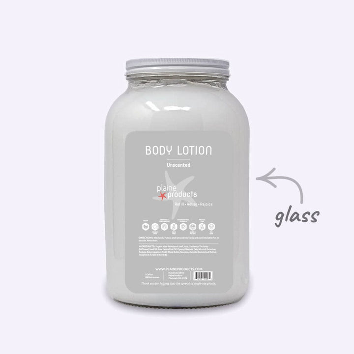 Plaine Products Unscented / 1 gal / No Pump (Refill) Body Lotion