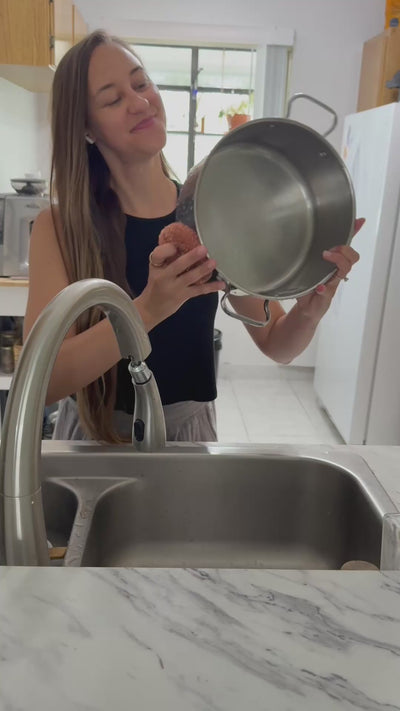Creator Alexa wraps a watermelon wedge in a beeswax wrap