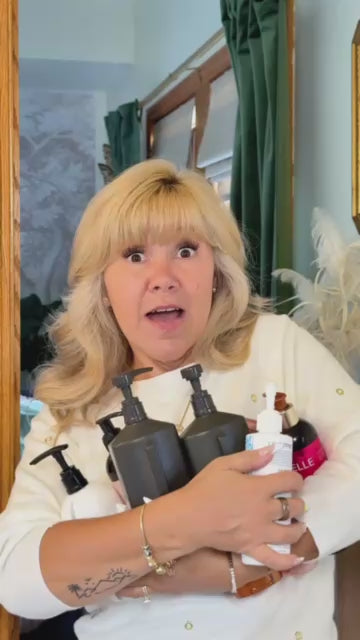 Creator clip: Kimberly swaps a sink full of bottles for two bars and lathers up