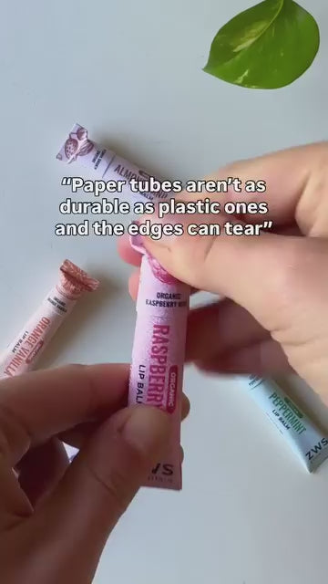 Paper lip balm tube durability