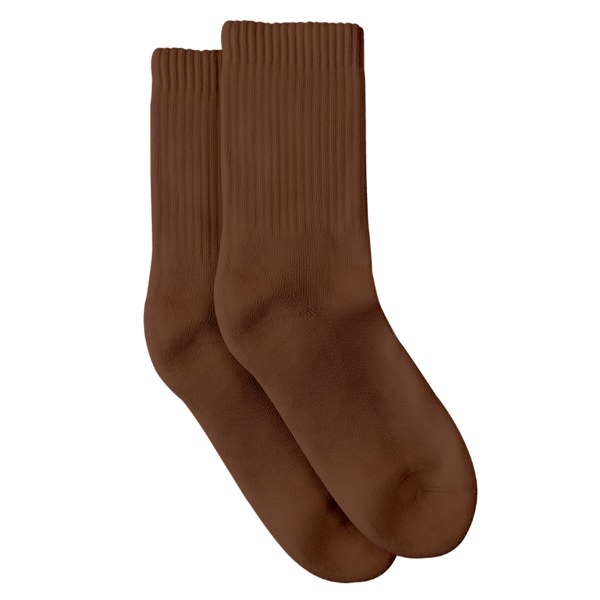 PROCLAIM Ella Nude Organic Pima Cotton Crew Socks