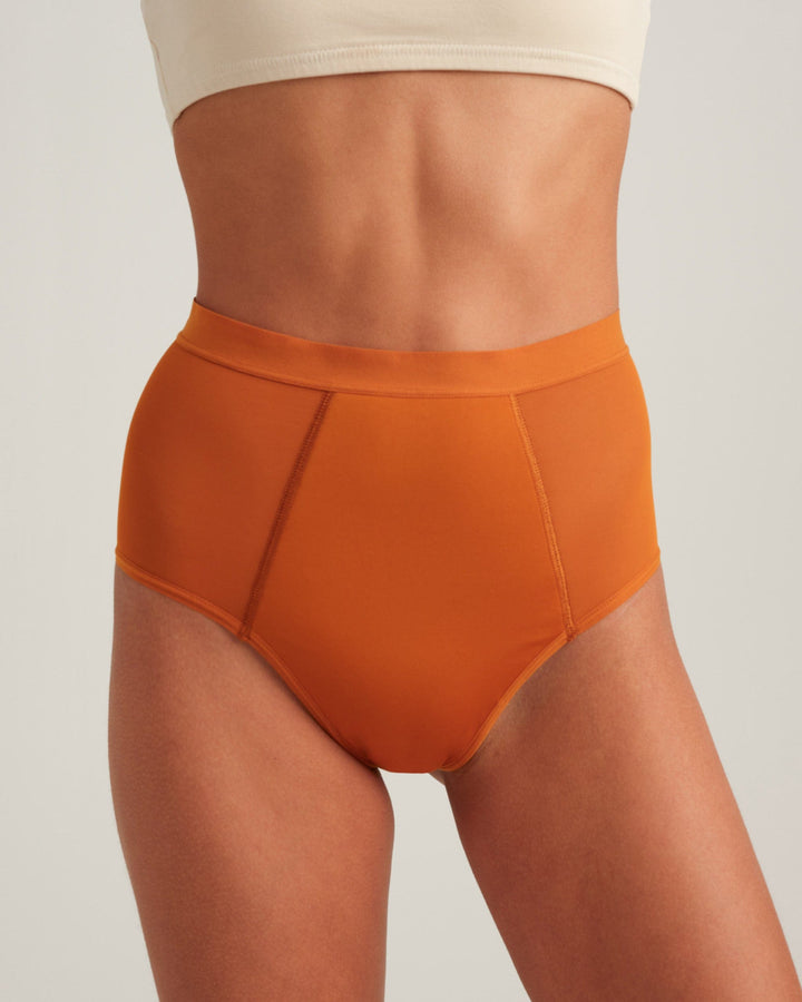 Saalt Heavy / M / Amber Stone Leakproof French Cut High Waist Full Gusset