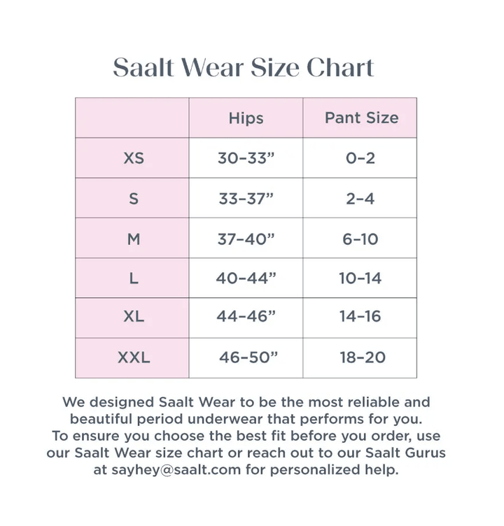 Saalt Saalt Period Underwear- Bikini- Leakproof, High Absorbency, Recycled