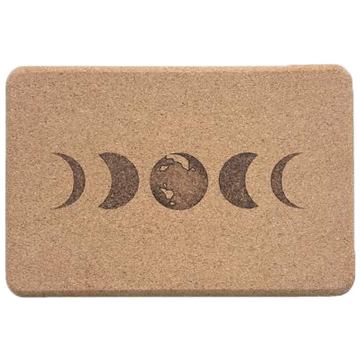 Scoria Moon Cork Yoga Block