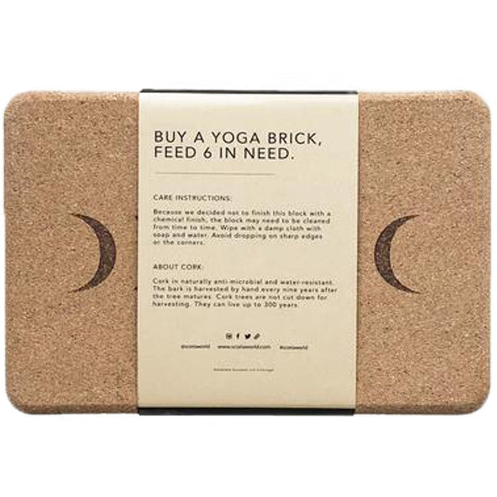 Scoria Moon Cork Yoga Block