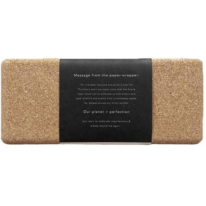 Scoria Moon Cork Yoga Block