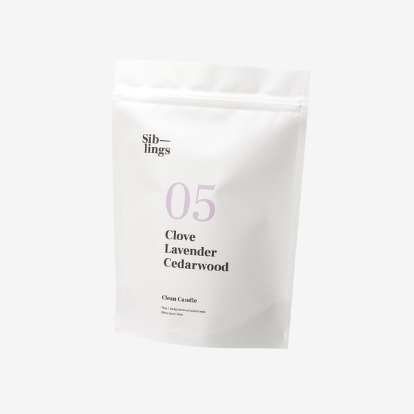 Siblings Clove, Lavender, Cedarwood Candle Refill