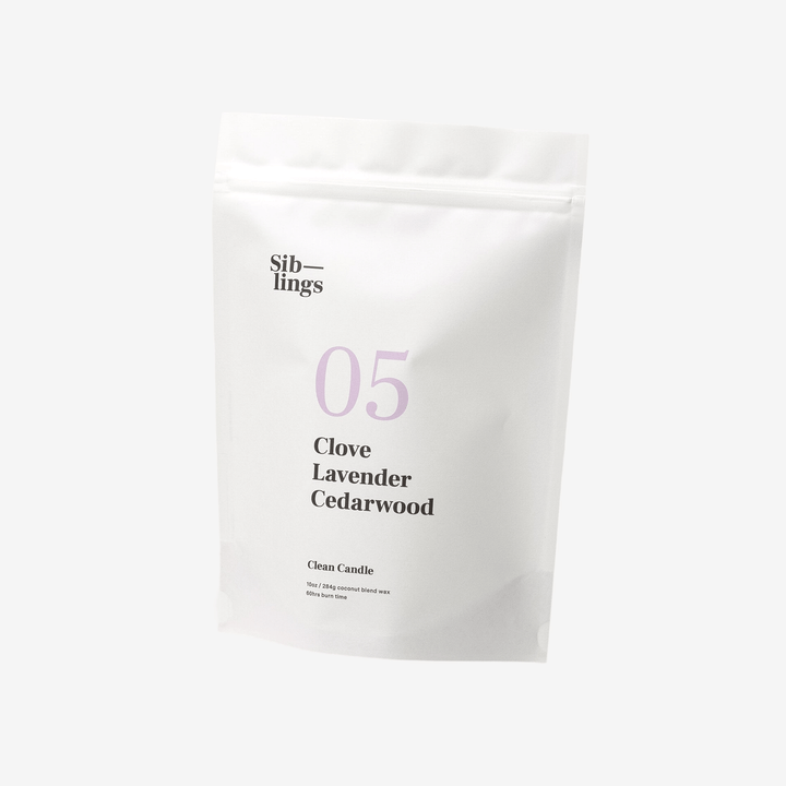 Siblings Clove, Lavender, Cedarwood Candle Refill