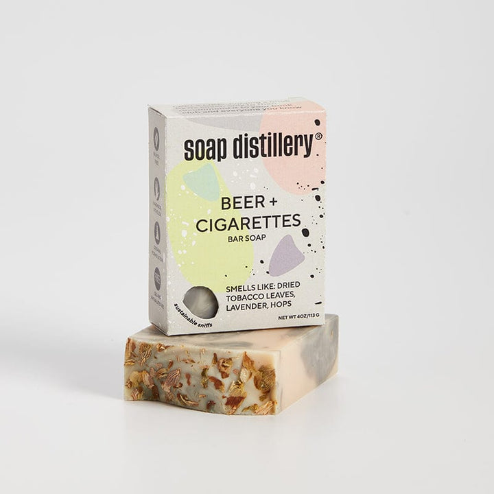 Soap Distillery BEER + CIGARETTES Soap Distillery, Natural Soap Bar, 4oz