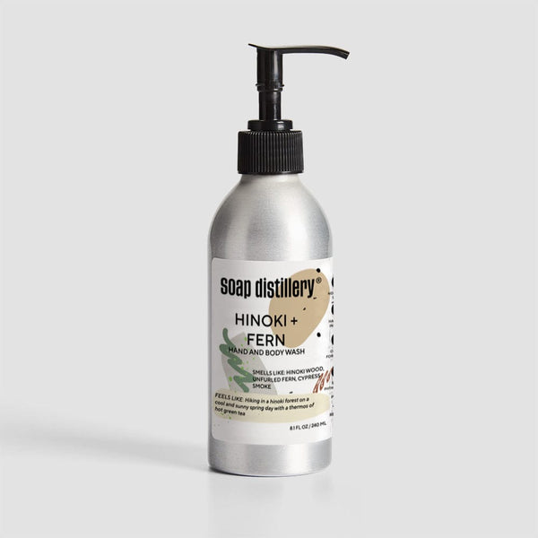 Soap Distillery Hinoki + Fern Hand and Body Wash