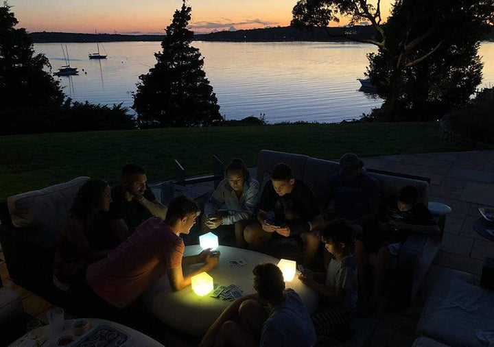 Solight Hybrid - Warm & Bright White Helix Hybrid Collapsible Solar-Powered Origami Lantern