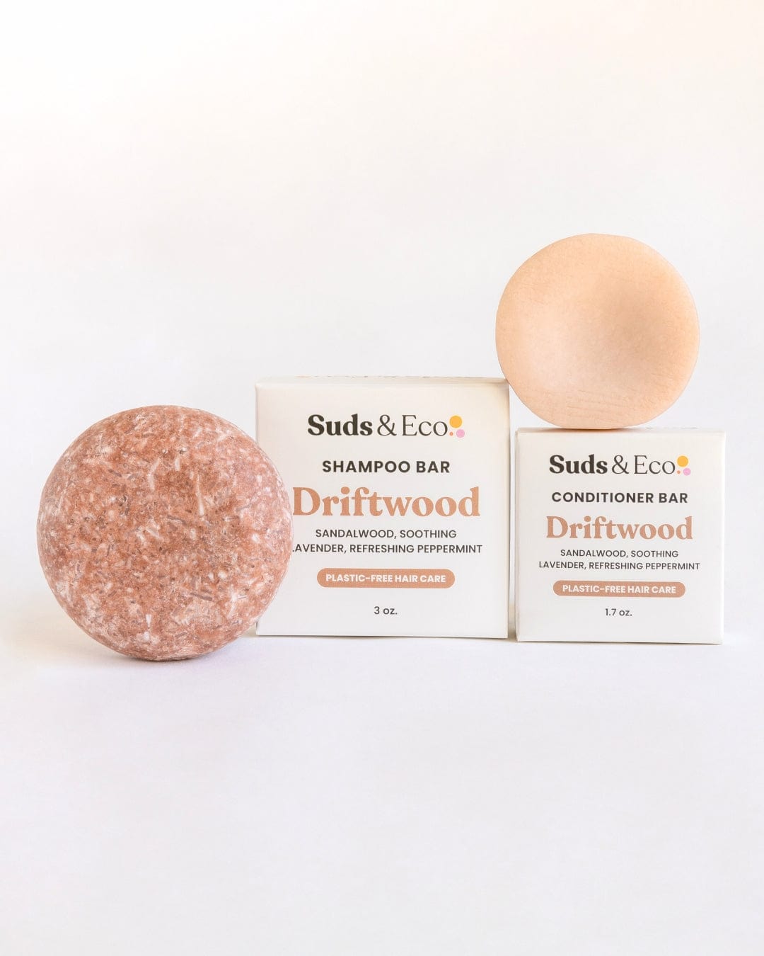 Suds & Eco Driftwood Shampoo & Conditioner Bar Duo