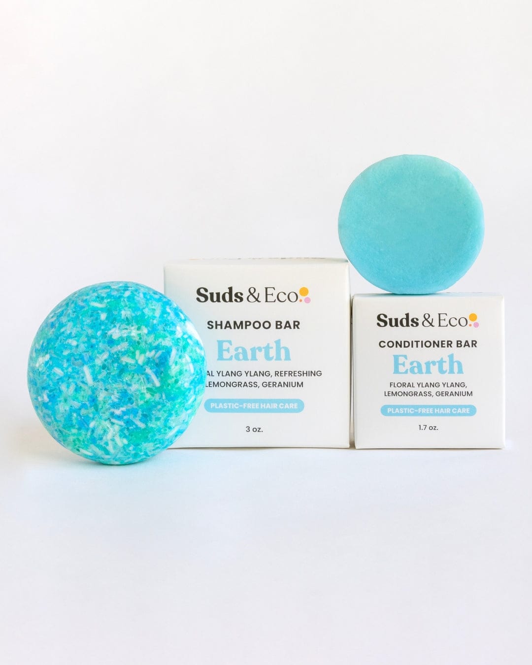 Suds & Eco Earth Shampoo & Conditioner Bar Duo