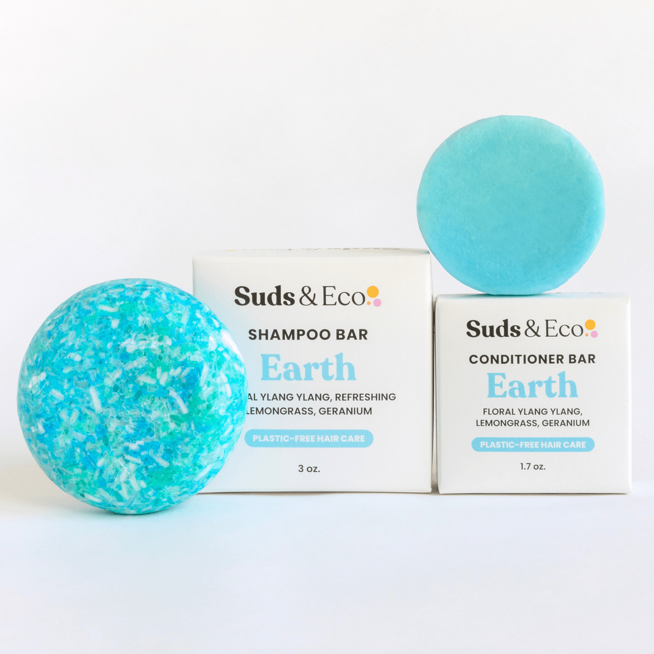 Suds & Eco Earth Shampoo & Conditioner Bar Duo