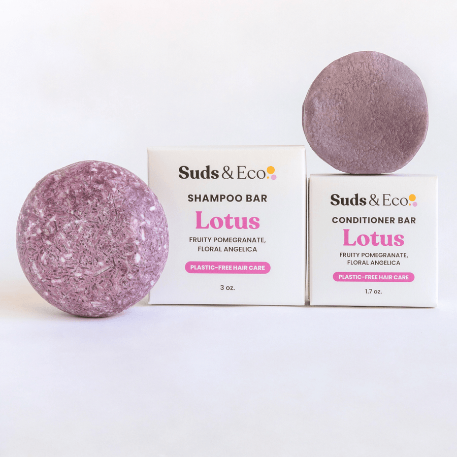 Suds & Eco Lotus Shampoo & Conditioner Bar Duo