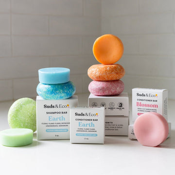 Suds & Eco Shampoo & Conditioner Bar Duo - 12 Scents Options, Vegan, SLS Free, #1 Best Seller