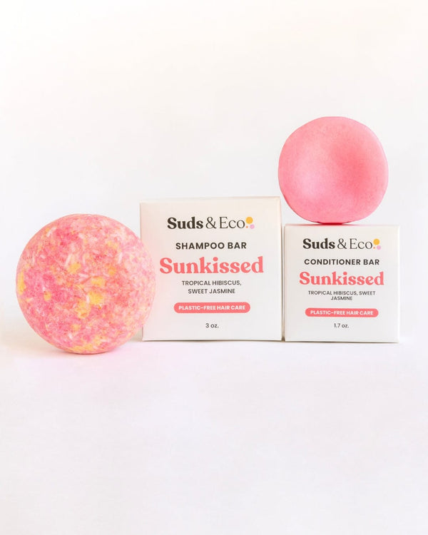 Suds & Eco Sunkissed Shampoo & Conditioner Bar Duo