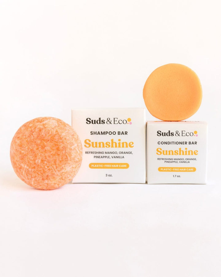 Suds & Eco Sunshine Shampoo & Conditioner Bar Duo