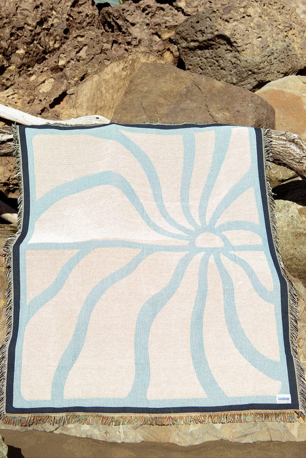 Sundream Horizon Heritage Woven Throw - Ocean