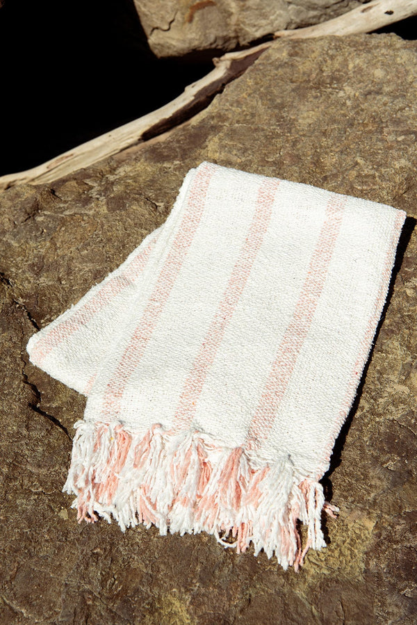 Sundream Riviera Stripe Throw - Pink