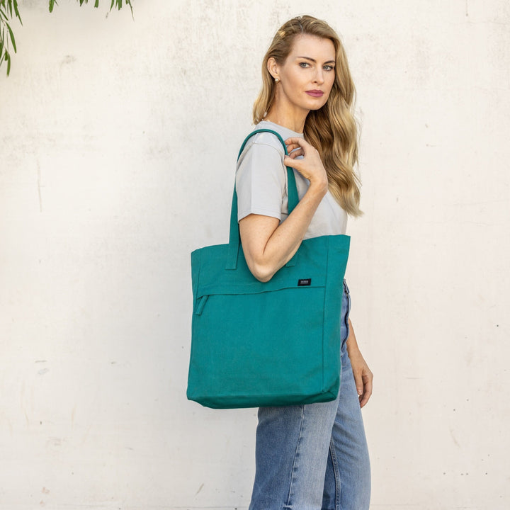 Terra Thread® Deep Sea Teal Executive Work Tote Bag