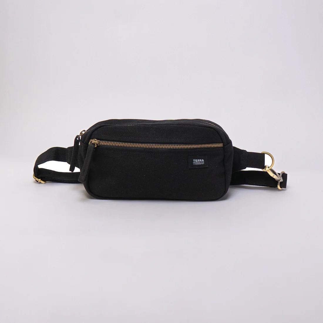 Outlets BLACK WAISTBAG - soft fabric