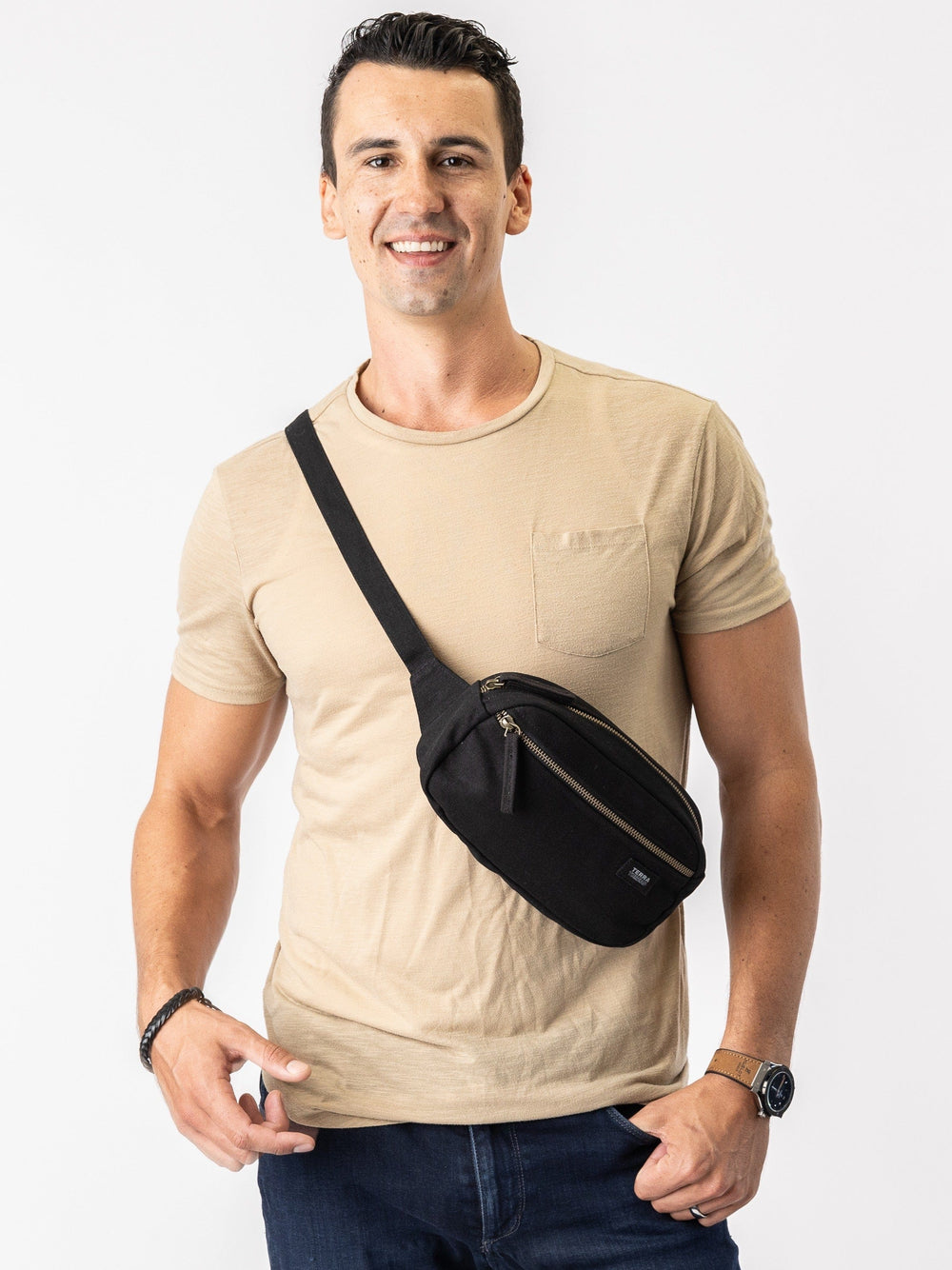 Organic Cotton Fanny Pack - Belt Bag, Waist Bag  display picture 3