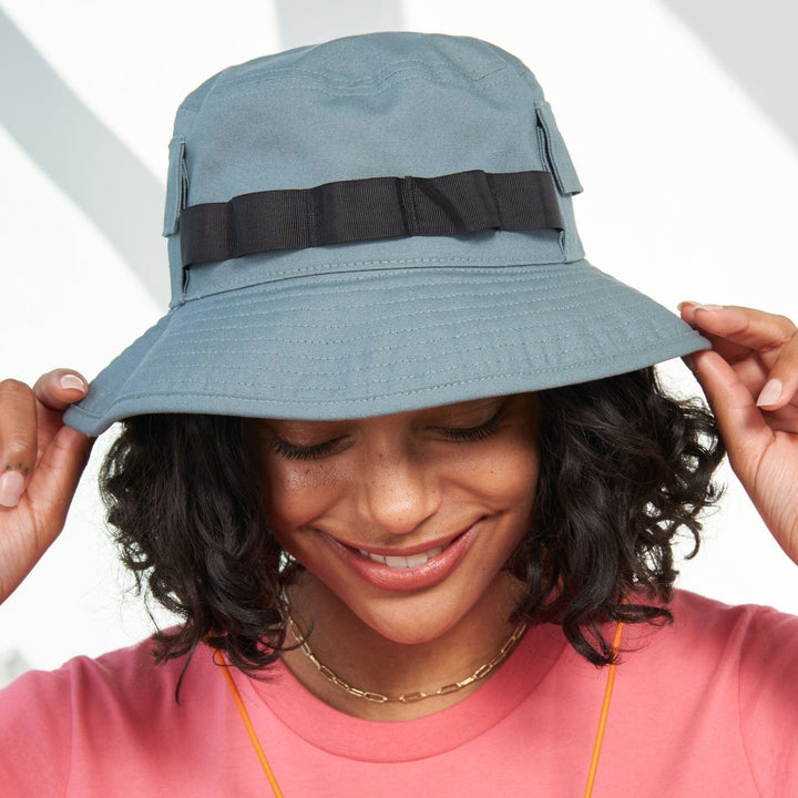 United by Blue Sky Blue Organic Bucket Stash Hat