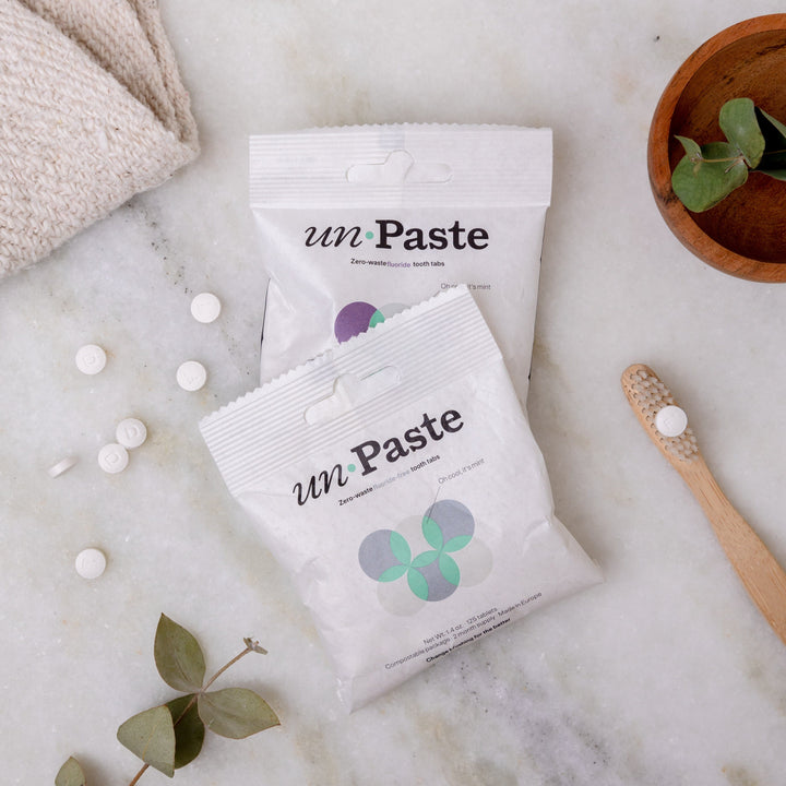 Wasted Toothpaste Unpaste Tooth Tabs - Zero Waste Toothpaste - With OR Without Fluoride ...