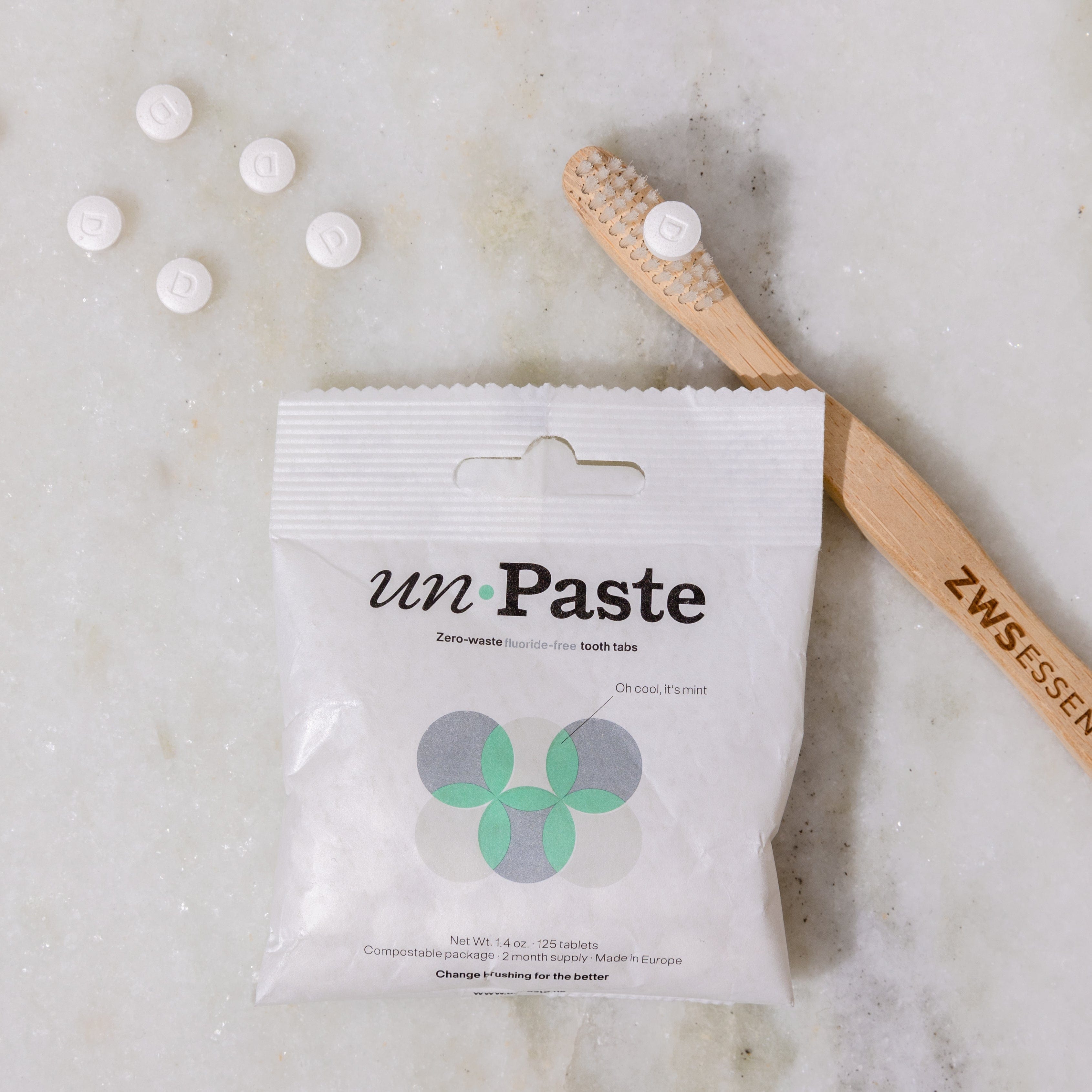 Wasted Toothpaste Unpaste Tooth Tabs - Zero Waste Toothpaste - With OR Without Fluoride ...