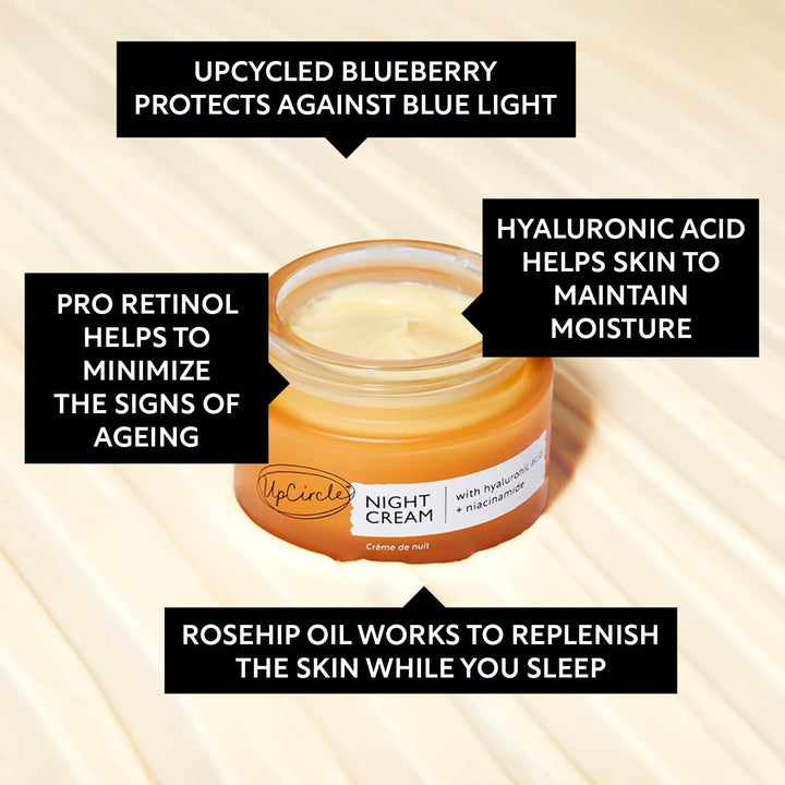 UpCircle Night Cream with Hyaluronic Acid & Niacinamide