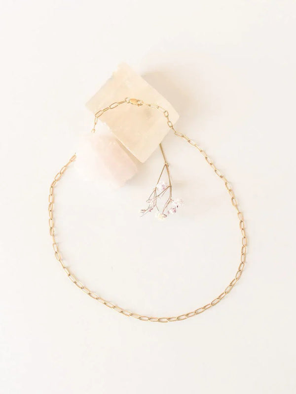 wellthy® Gold Vermeil Paperclip Chain Necklace