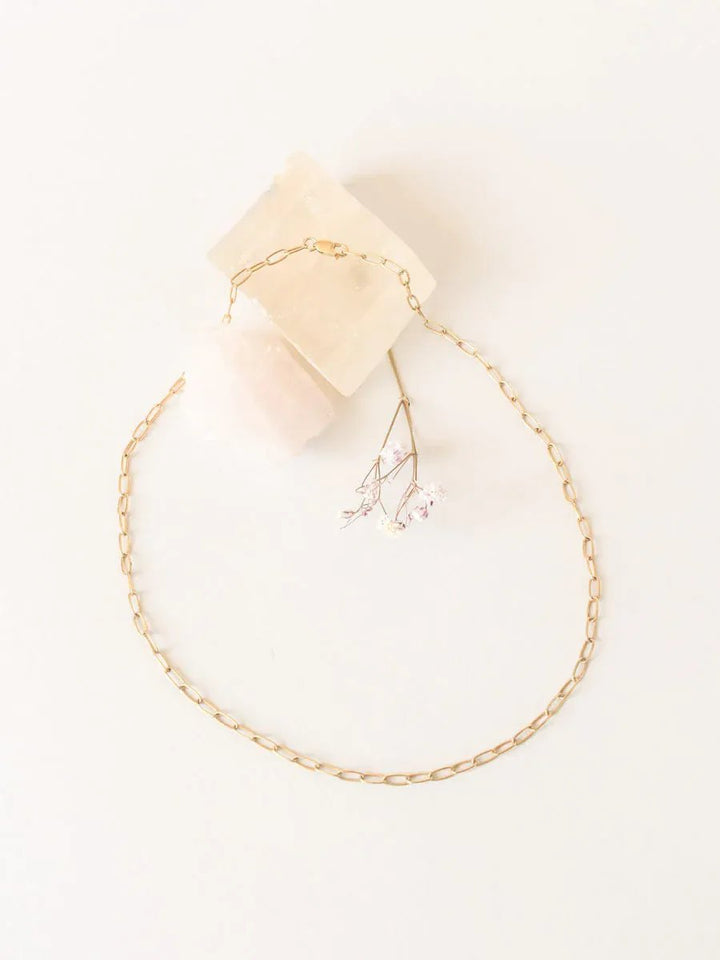 wellthy® Gold Vermeil Paperclip Chain Necklace