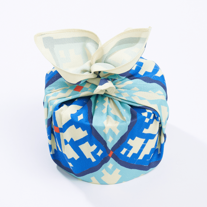 Wrappr Blue Furoshiki Gift Wrap by Kelsey Weigl | 18", Polyester