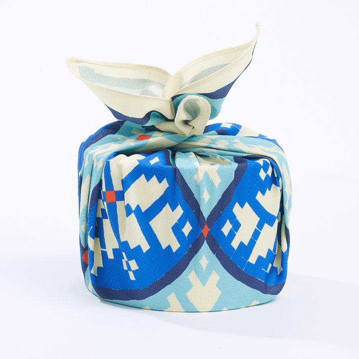 Wrappr Blue Furoshiki Gift Wrap by Kelsey Weigl | 18", Polyester