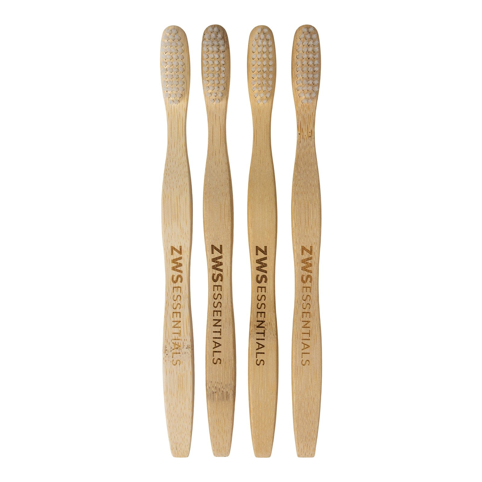 ZWS Essentials 4-Pack Bamboo Toothbrush