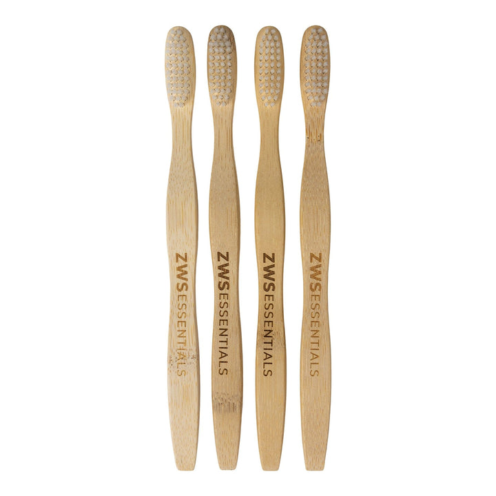 ZWS Essentials 4-Pack Bamboo Toothbrush