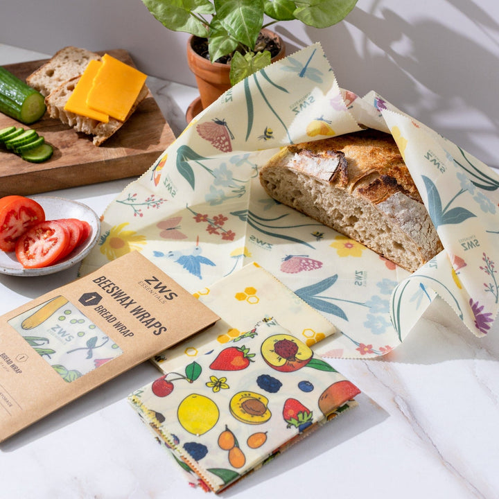 ZWS Essentials Beeswax Wraps – Plastic-Free Food Storage