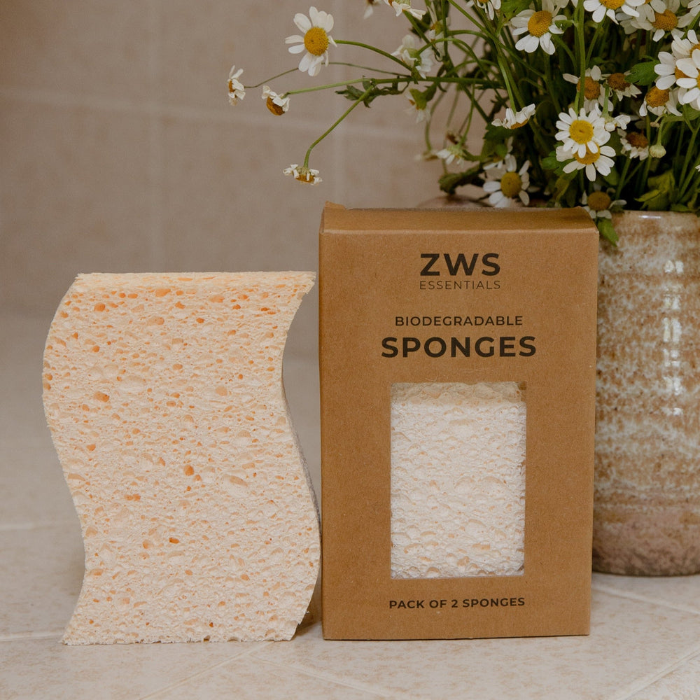 Biodegradable Kitchen Sponges Zero Waste Sponges, 100 Wood Pulp