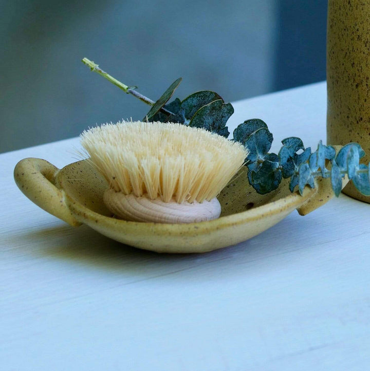 Earth + Element Mustard Soap & Brush Dish