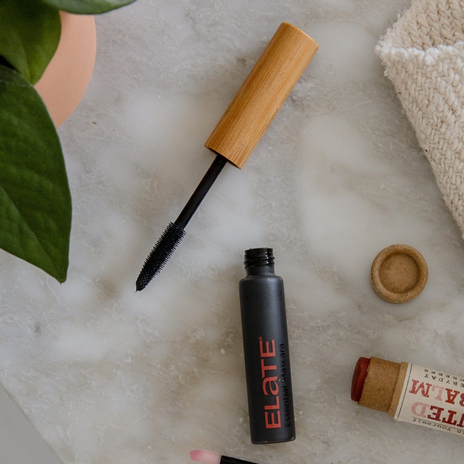 Elate Cosmetics Essential Mascara - Zero Waste Mascara, Vegan, Cruelty Free, Organic