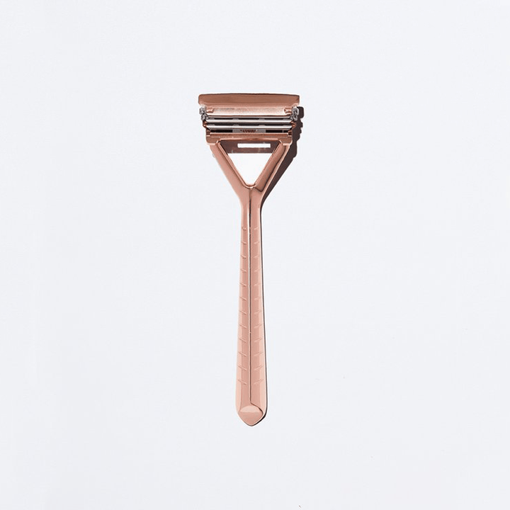 Three Headed Razor Pivoting Head Stainless Steel Razor - Sustainable Razor - Leaf Shave ...