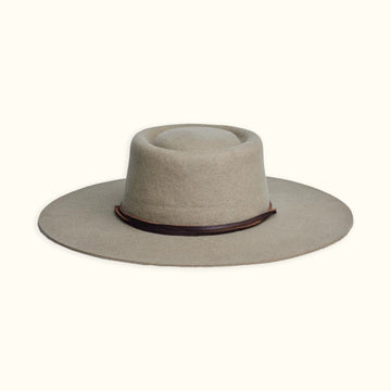 Made by Minga Zoila Boater Hat - Taupe