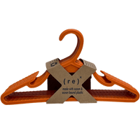 ( r e ) ˣ Eco-Friendly Hangers - Sustainable Clothing Hangers, Kids, 10 Pack, Multiple Colors